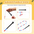 16-foot Zubebe Double Dutch Jump Ropes Bulk Segmented Skipping Colorful Beaded Ropes for Kids Adults Fitness Physical