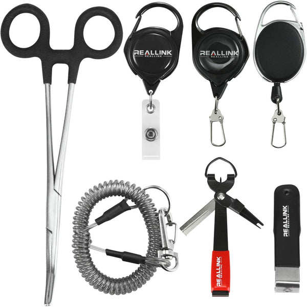 Fly Fishing Tools Kit and Accessories Combo, Quick Nail Knot Tying Tool, Hook Remover Forceps, Pliers