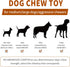 Dog Toys for Aggressive Chewers - Long-Lasting Nylon Chew Bones for Medium to Large Breeds, Teething Toys (Brown)