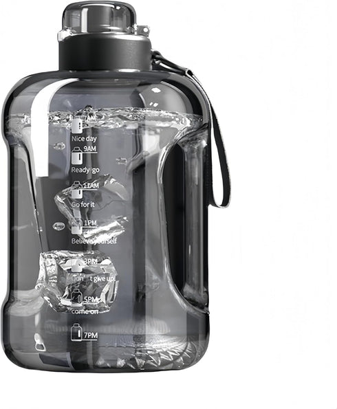 HOORMED 50oz & 84oz Motivational Water Bottle - Time-Marked, Leak Proof & BPA