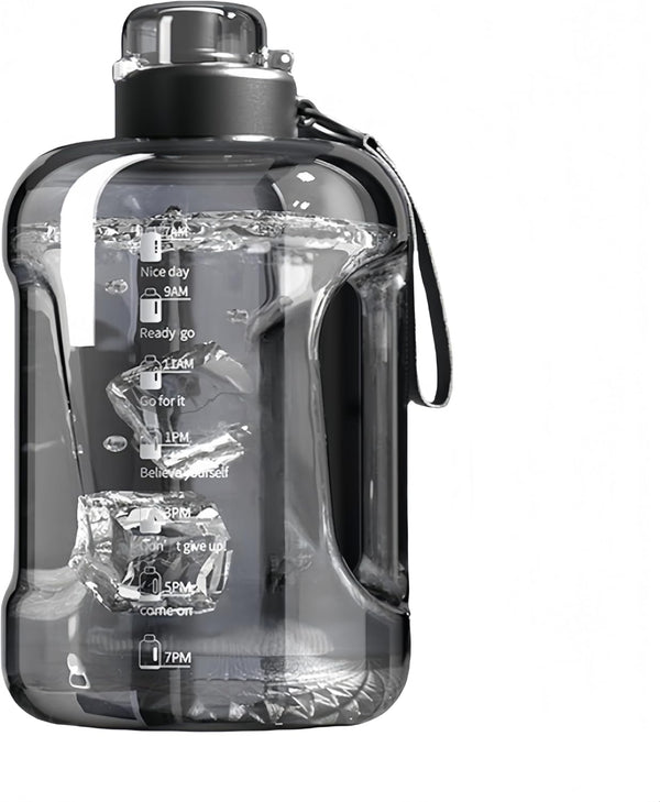 HOORMED 50oz & 84oz Motivational Water Bottle - Time-Marked, Leak Proof & BPA