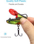 Lures for Bass, Jig Head Soft Swimbait, 6-Pack, 6 Colors Plastic Bait for Fishing