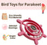 Generic Parrot-Toys Interactive Spinner Bird-Toys for Parakeet-Cockatiel Budgie Bird Cage Accessories Relieves Boredom