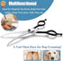 6.5" Downward Curved Dog Grooming Scissors, Safety Round Tips Shears for Grooming Face and Paws for Dogs & Cats