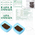 Eaasty 23 Pcs Pet Airline Travel Kit, Includes 4 Live Animal Stickers, 2 Pet Travel Bowls, 1 Live Animal Label, 10