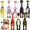 8 Pcs Silly Rubber Chicken Screaming Chicken Dog Toy with Squeaker Large