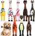 8 Pcs Silly Rubber Chicken Screaming Chicken Dog Toy with Squeaker Large