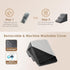 EHEYCIGA 15.7" H Curved Dog Stairs, 3-Step Non-Slip Pet Steps for Couch, Sofa, Chair, Grey, for Small Dogs and Cats