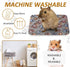 Pack of 3 Ultra Soft Dog Cat Bed Mats, Reversible Fleece, Thickened Hamster Guinea Pig Bed, Pet Bed Mat for Small
