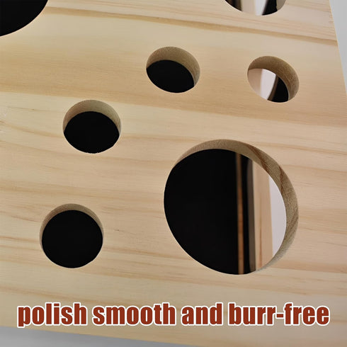 Generic Cat Scratch Puzzle Enrichment Box with Sandpaper - Cat Nail File Enrichment Box for Indoor Cats, Stress-Free