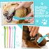 50 Pack Dual Ended Long Dog & Cat Toothbrush - Pet Safe Super Soft Bristles for Dental Care, Bulk Individual Polybag