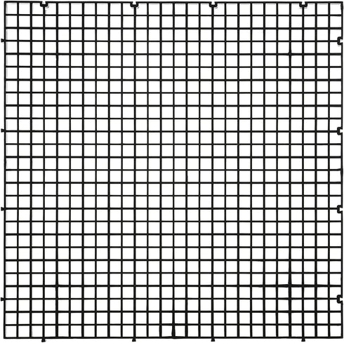 ALEGI Black Aquarium Plastic Grid Divider Tray Egg Crate, 2 Pcs L, Isolate Board Divider Fish Tank Bottom Filter