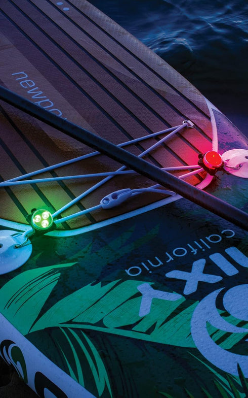 NIXY Kayak and SUP LED Navigation Lights, Rechargeable with 4 Flashing Modes for Boats, Canoes
