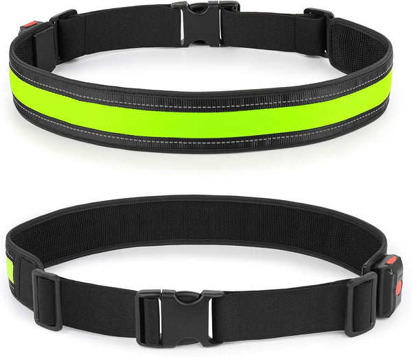Illumifun LED Running Belt - USB Rechargeable Light Up Sash for Running, Cycling, Hiking, Nighttime Activities