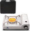 Portable Camping Stove, Windproof Infrared Butane Burner with Carry Box for Hiking Picnic