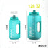 Zulu Goals Large Water Bottle Jug with Time Marker & Handle for Hydration | 64oz, 128oz BPA-Free for Gym and Outdoors