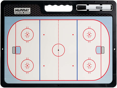 Murray Sporting Goods Premium Coaches Clipboard, Double-Sided Dry Erase Marker Board for Basketball, Baseball, Soccer