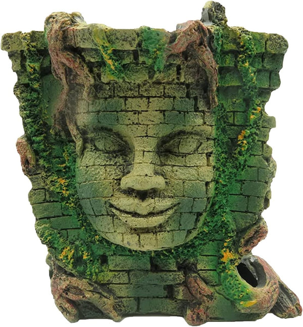 Tfwadmx Aquarium Decoration Statue, Fish Tank Resin Ancient Roman Ruins Ornament for Fish and Crabs