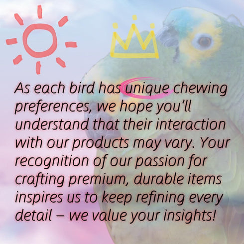 ToughRight 8Pcs 1.75inch Fatty Bagels Bird Toys for Parrots Durable Cardboard Bird Chew Shredding Foraging Foot