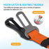 Dog Seat Belt 3-in-1 Car Harness for Dogs - Adjustable Safety Seatbelt for Car with Reflective Bungee Fabric, Clip Hook