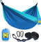 SZHLUX Camping Hammock with 2 Tree Straps, Double & Single Portable Hammocks for Hiking, Backpacking, Hunting, Outdoor,