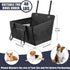 40lbs Dog Car Seat for Large Medium Dogs, Dog Car Seat Cover for Back Seat, Foldable Pet CarSeat with Safety Belt