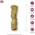 Water Buffalo Cheek Roll Long Lasing Dog Chews (5 Pack Dog Treats, Rawhide Free) - Stick Bones for Aggressive Chewers & Large Dogs