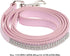 Sparkly Dog Leash with Rhinestones - PU Leather Training Leash for Small Dogs, Sparkly Studded Walking Chain
