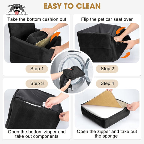 35lbs, JOEJOY Dog Car Seats for Small Medium Dogs Under Dog Booster Seat with Detachable Washable Cover and Cushion