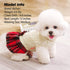 KYEESE Dog Sweater Knitwear for Small Dogs, Thick Turtleneck Dress with Bowtie, Warm Pullover Pet Sweater for Cold