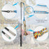 DIBBATU Flirt Pole for Dogs Interactive Dog Toys for Large Medium Small Dogs Chase and Tug of War, Dog Teaser Wand