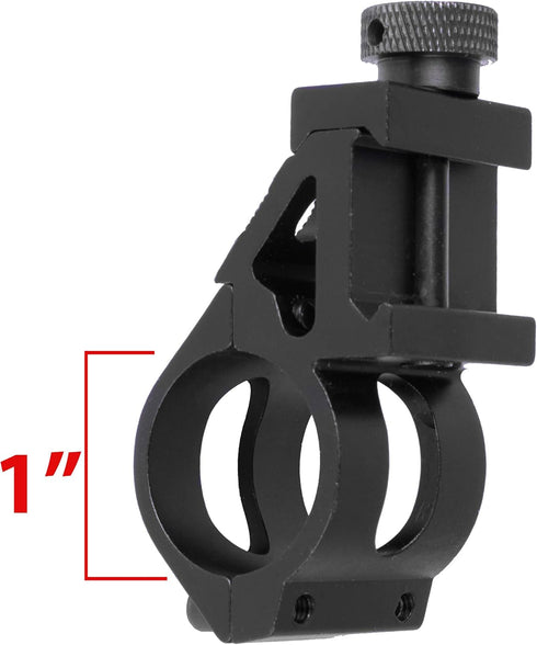 Monstrum Tactical 1" Offset Picatinny Rail Mount for Flashlights