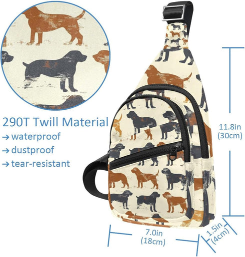 CHENZZZZ Backpack Daypacks Doggy Sling Crossbody Bag Convertible, Small Diaper Bag Hiking