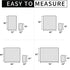 Easy-Going 100% Waterproof Dog Bed Cover, Non-Slip Washable Couch Cover, Replacement Sofa Cover (86x82 in, Gray)