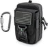 WYNEX Tactical Compass Phone Pouch - Large Molle Smartphone Holster Case with Carabiner