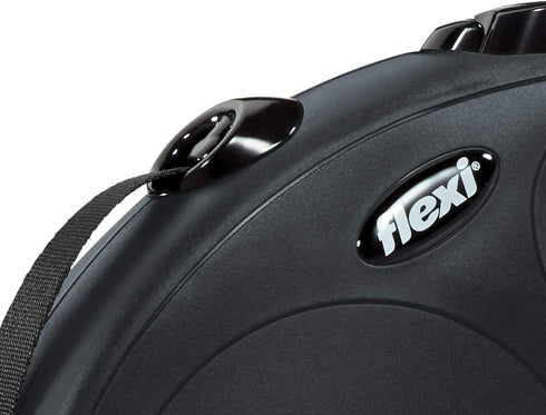 Flexi New Classic Retractable Dog Leash, 16 ft, Large, Black