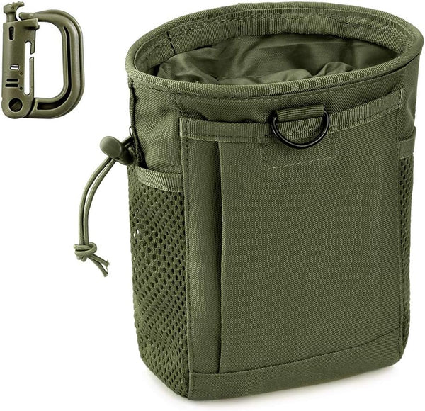 LIVANS Tactical Molle Dump Pouch - Adjustable Magazine Recovery Bag for Airsoft Paintball Hunting