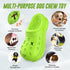 Dog Toys for Aggressive Chewers, Indestructible Natural Rubber Chew Toy with Bleef Flavor for Large Dogs (Green)