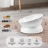 Ceramic Elevated Cat Bowl, Tilted Anti Vomiting Design, Spill-Proof, Dishwasher Safe, Raised Bowls for Indoor Cats,