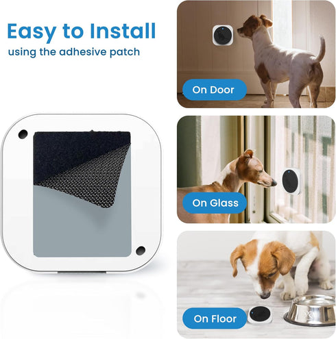 1000 IP65 4 Dog Bell for Door Potty Training, Wireless Doggie Door Bell Operating at Feet with Chew Resistant