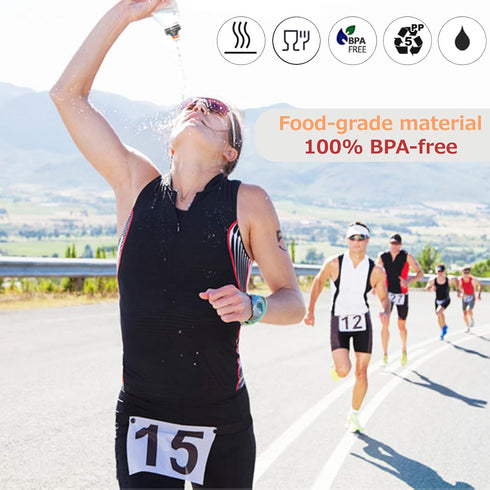 Running Water Bottles Flask, Azarxis BPA Free Leakproof Hydration Vest Packs Waist Belt Replacement for Triathlon