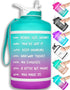 NatureWorks HydroMATE Half Gallon Water Bottle with Time Markers, BPA Free, Reusable Leak Proof Jug