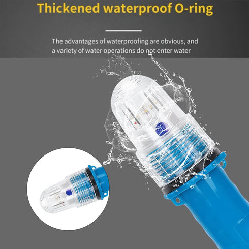 Safety Beacon Light, Boat Flares Kayak Navigation Lights, Emergency Flares Warning Flashing Bar for Marine Pontoon Ship