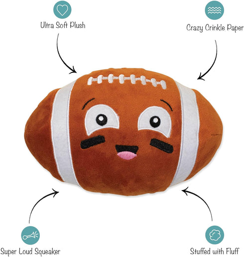 Fringe Studio Plush Dog Toy, I Wanna Be A Baller, Pet Shop Collection (289885)