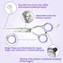 Grooming Scissors, Stainless Steel Dog Shears with Safety Rounded Tip, Dog Grooming Kit, Set of Two Dog Scissors in a Leather Cover, Professional Pet Shears by Smalldog Official