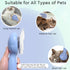 GJEASE Self-Cleaning Cat Grooming Glove Brush - Slicker Pet Brush for Short and Long Haired Pets, Removes Loose Hair.