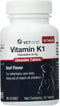 Vet One Vitamin K1 Chewable Tablets for Dogs, Beef-Flavored, 50 Tablets, Phytonadione 25mg