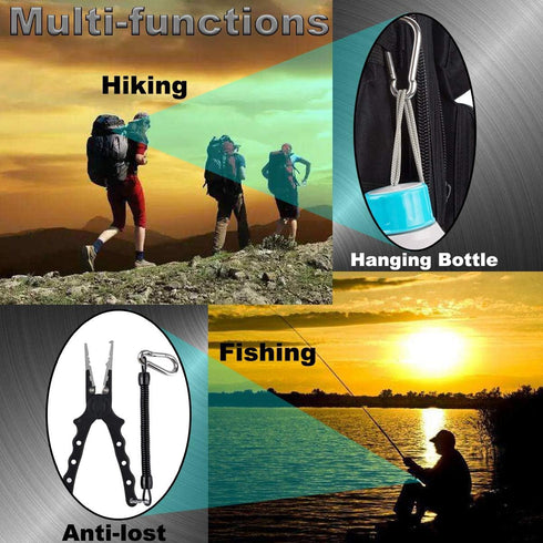 Spring Snap Hook, Lsqurel 304 Stainless Steel Carabiner Clips, Heavy Duty Quick Link for Camping & Hiking