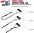 Tuff Pupper Service Dog Leash with Handle for Large Dogs | 24 Inch | Perfect for Services Dog Harness & Large Dog Training Leash | Traffic Leash Handle w/Padding | Short Leash Dog Coupler