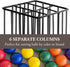 Countertop MyGift Golf Ball Basket Holder - Matte Black Metal Wire Golf Ball Dispenser and Display Rack